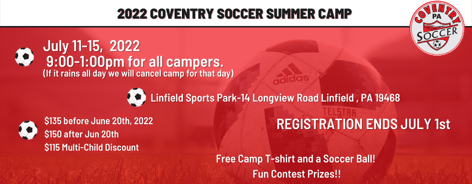 2022 Coventry Soccer Summer Camp