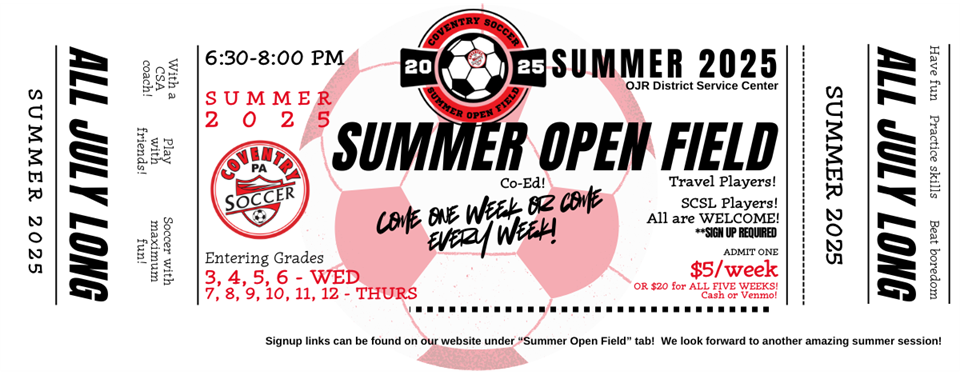 Summer Open Field is BACK!